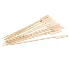 20 cm Bamboo Skewers Paddle Sticks for BBQ Grill Kebab Barbeque