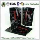 Colour printed heat seal stand up lamianted/composite aluminum foil bag vacuum with zipper for food/coffee bean packaging