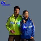 New Fashion LED Flashing Reflective Women and Men Winter Jacket