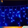 falling icicle light strings/Waterproof Rubber cable outdoor Christmas led icicle light