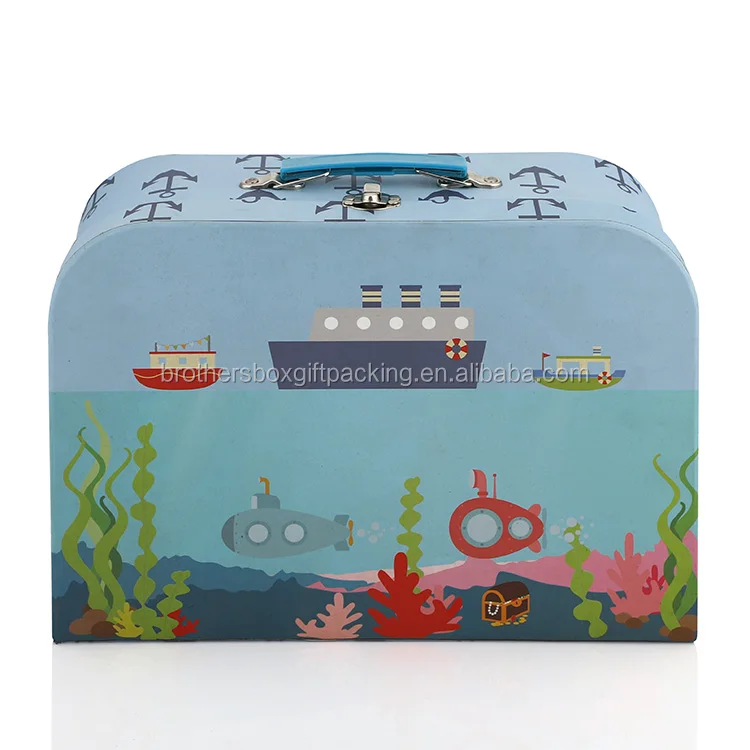 Small Children Cardboard Travel Box Suitcase.JPG