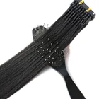 New products high quality double drawn cuticle aligned remy hair 6D pre bonded Natural human hair extensions Thick 1g/s