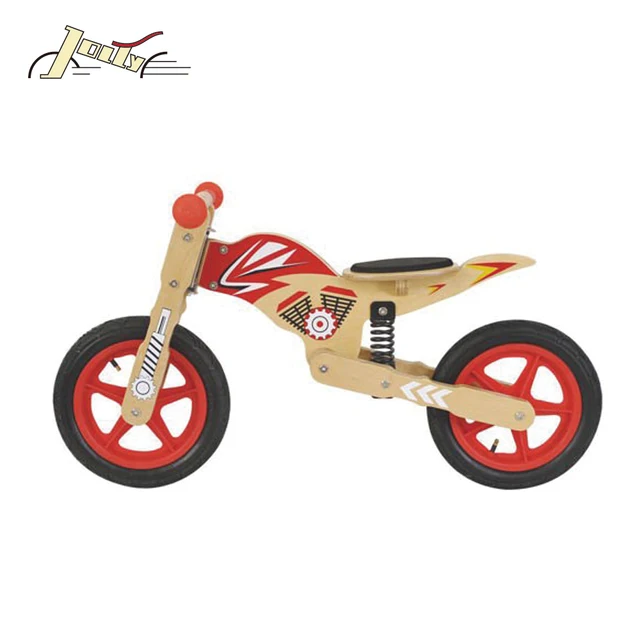 12'' Baby Wooden Balance Bike with EN71 Motorlite toy bicycle