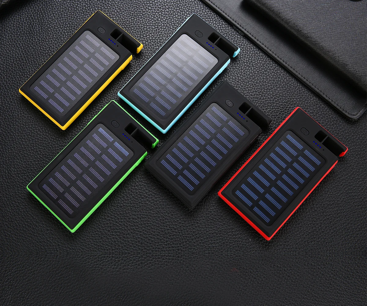 New 2019 trending product solar wallet power bank 10000mah with wireless charging - ANKUX.COM