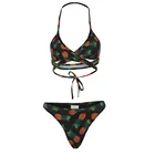 New Women's Swimming Suit Sexy Bikini Swimsuit 2019 Swimwear Women Pineapple Print Bikini Sets Two Piece Swimsuits Beach Su