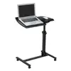 Mobile Height Adjustable Laptop Computer Desk with Rolling Cart