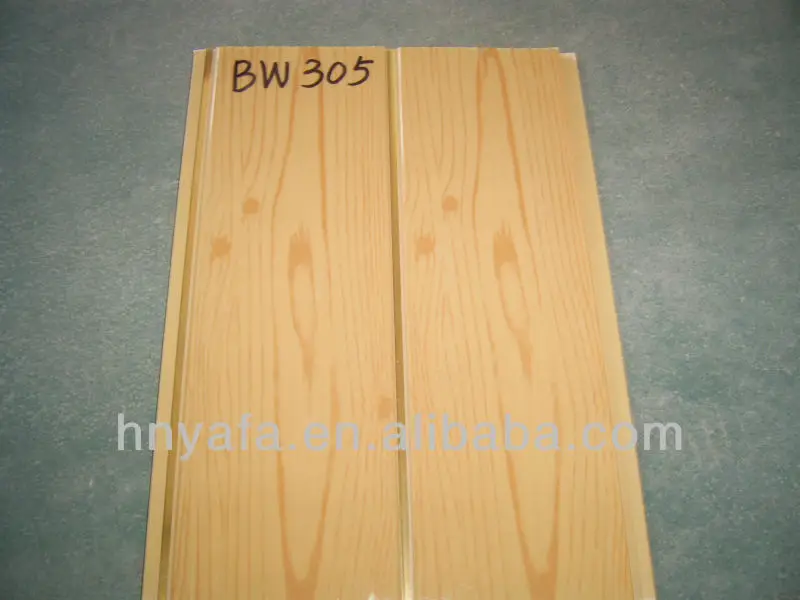 de madera de diseño de color del pvc tablero del techo de mejor precio