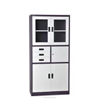 Popular Three Drawer Cheap File Cabinet Glass Door Cupboard