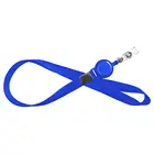 blue retractable reels key chains lanyards neck straps band for id badge holder for business school event