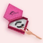 accept sample custom private label packaging box mink lashes 3d mink eyelashes wholesale