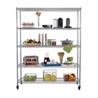 Kitchen 6 Layers Metal Shelf Storage Rack Wire Shelving