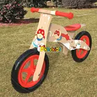 2017 Wholesale original work cartoon wooden children bicycle best design balance wooden children bicycle for sale W16C176