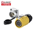 Cnlinko 5 pin waterproof connector wire harness with gold plated pin 12v dc power jack