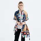 Wholesale Premium custom made printed 100 polyester satin scarf
