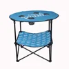 portable height beach metal canvas folding table with bag