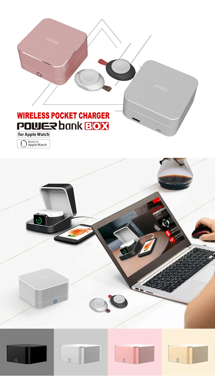 Wireless Power Bank For Apple Watch Series 3 Charging Dock Portable Charger - ANKUX.COM