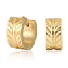 Fine 14k Gold Plated Stud Earring Jewelry Accessories Gold Earring Leaf Designs for Girls