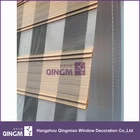 QINGM Polyester Textile Blackout Curtain Fabric Roller Sheer Zebra Blind