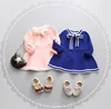 2017 tie knot lovely autumn handmade baby crochet baby dress modern