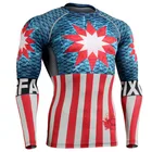 Custom long sleeve rash guard anti-bacterial mma rashguard