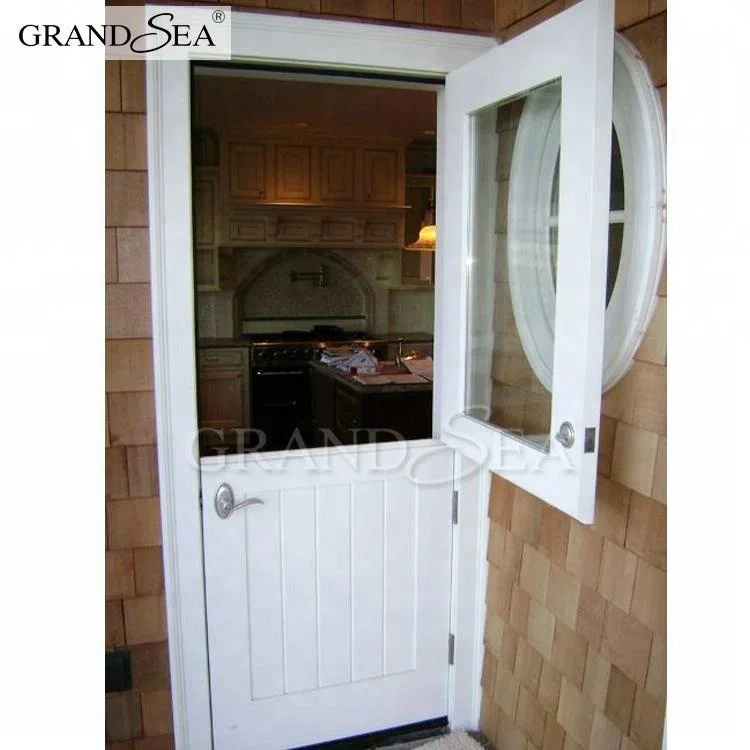 Bajo precio interior puertas de madera maciza puerta holandesa fotos