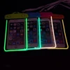 New design light up pvc bag waterproof mobile phone case for iphone 8