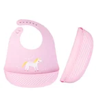 wholesale customized waterproof silicone funny baby drool bandana bibs with pocket