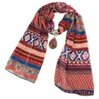 Cosum hot selling scarf accessories jewelry polyester voile scarf jersey scarf pendant