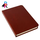 Free sample business and school note book hot seal hardcover high end leather diary notebook