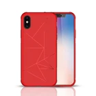 Wholesale magnetic car holder geometric pattern tpu antiskid phone case for iphone x shockproof back cover