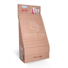 Custom Floor Tier Cardboard Display for Greeting Cards; Printing Temporary Display Shelf for Books/Cards