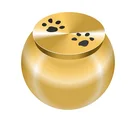 brass Funeral Urn- Cremation Urn for Human or Pet Ashes