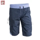 Navy Blue 100% cotton canvas elastic waist men short pants