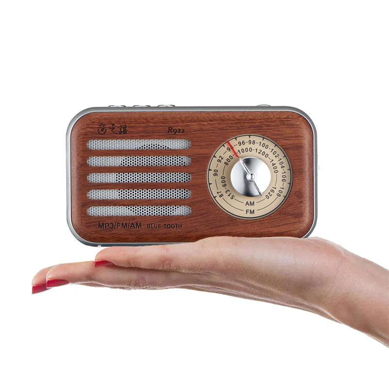OEM wooden mini vintage wireless fm radio receiver remote control - ANKUX.COM