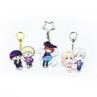 JOUNOVO Cheap OEM Fashion Logo Custom Acrylic Glitter Plate Keychain