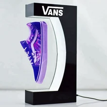 Customized adidas advertising levitating display magnetic levitation device acrylic floating and rotating shoes display stand