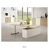Wooden commercial office furniture modern modular l shape height adjustable director manager corner executive desk
