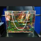 Packing hologram pvc plastic storage cosmetic bag ladies' vanity bags
