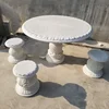 Carved Garden stone tables and benches