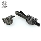 Cuff Link And Tie Clip Necktie Tie Pin Bar Clasp Clip Cufflinks & Shirt Studs Set