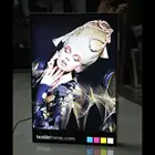aluminum profile cutting saw four side click snap open advertising display easy open slim LED movie light box