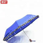 RST windproof fashionable cheap 3 fold umbrella promotion auto open plain umbrella