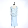 Beading flower patterns wedding party dress custom made royal blue lace mother of the bride dresses
