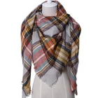 Brand Shawl Designer Scarf China Wholesale Winter Scarf For Women Brand Designer Shawl Cashmere Plaid Scarves Blanket