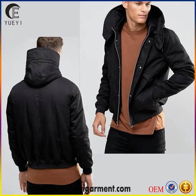 hooded bomber jacket