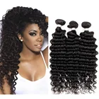 Hot Selling 8-30 inch Short Brazilian Human Hair Deep Wave Natural Color Virgin Brazilian Hair Extensions