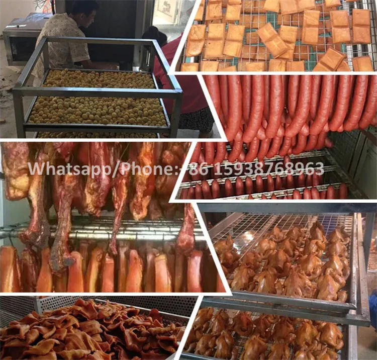 30Kgs Automatic Sausage Fish Electric Smoking Stove Smoked Meat Making Machine Chicken Roasted Oven