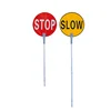 450mm Diameter Custom Reflective Aluminum Paddle and Handle Traffic Road Warning Sign with Stop/Slow
