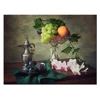 Assorted Fruit Plate Picture Canvas Print/Fruit and Orchid Giclee Artwork/Wholesale Framed Euro Style Canvas Painting