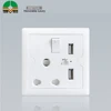 Durable Stereo plug Warning Light double USB wall telephone 15a white pc electric brass socket